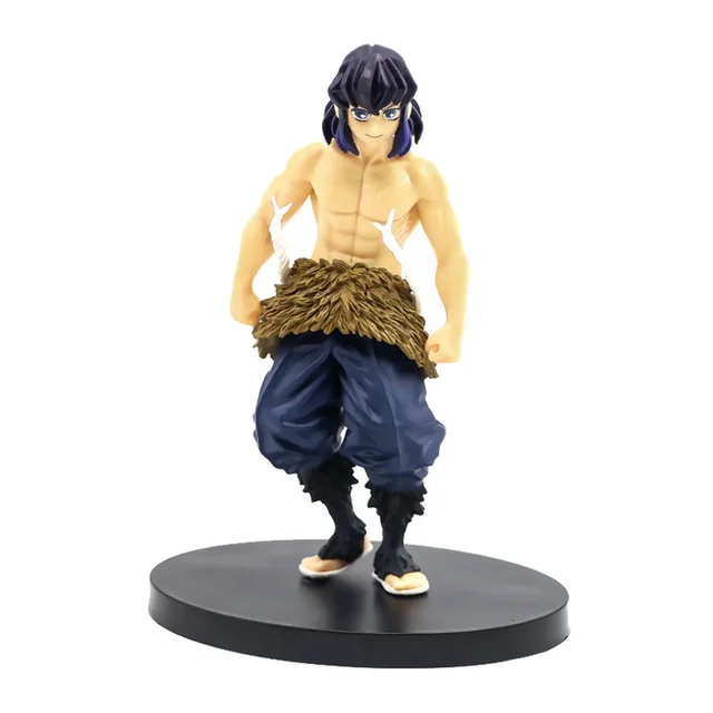 Anime Demon Slayer Figure Kamado Tanjirou Nezuko Action Figures PVC Model Toys Zenitsu Figurine Inosuke Kimetsu No Yaiba Figura Inosuke No Box
