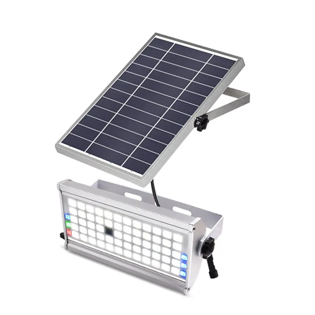 

New 65Led Solar Light 30W Solar Human Induction Flood Light Remote Control Solar Flood Light Large Capacity Lithium Battery