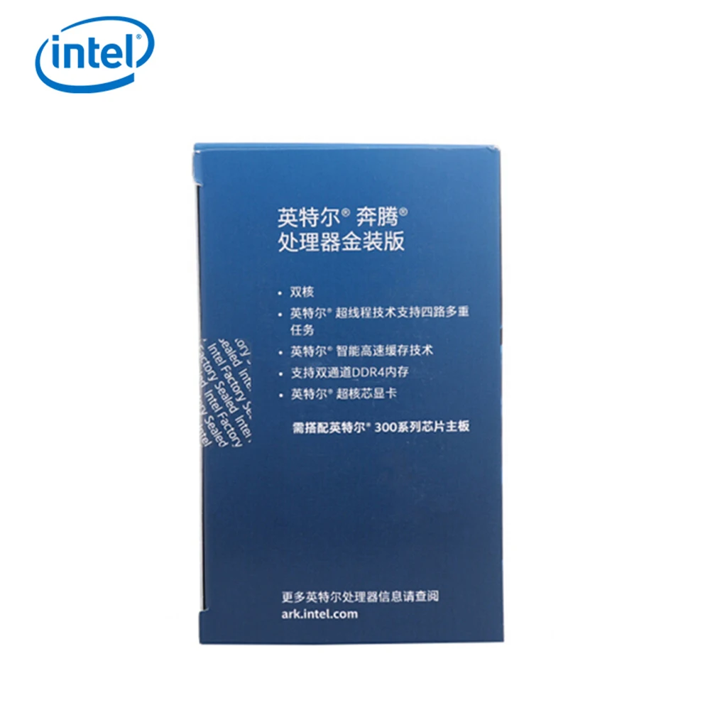 Intel Pentium Gold G5400 настольный процессор 2 ядра 3,7 ГГц LGA1151 300 серия 54 Вт/58 Вт BX80684G5400