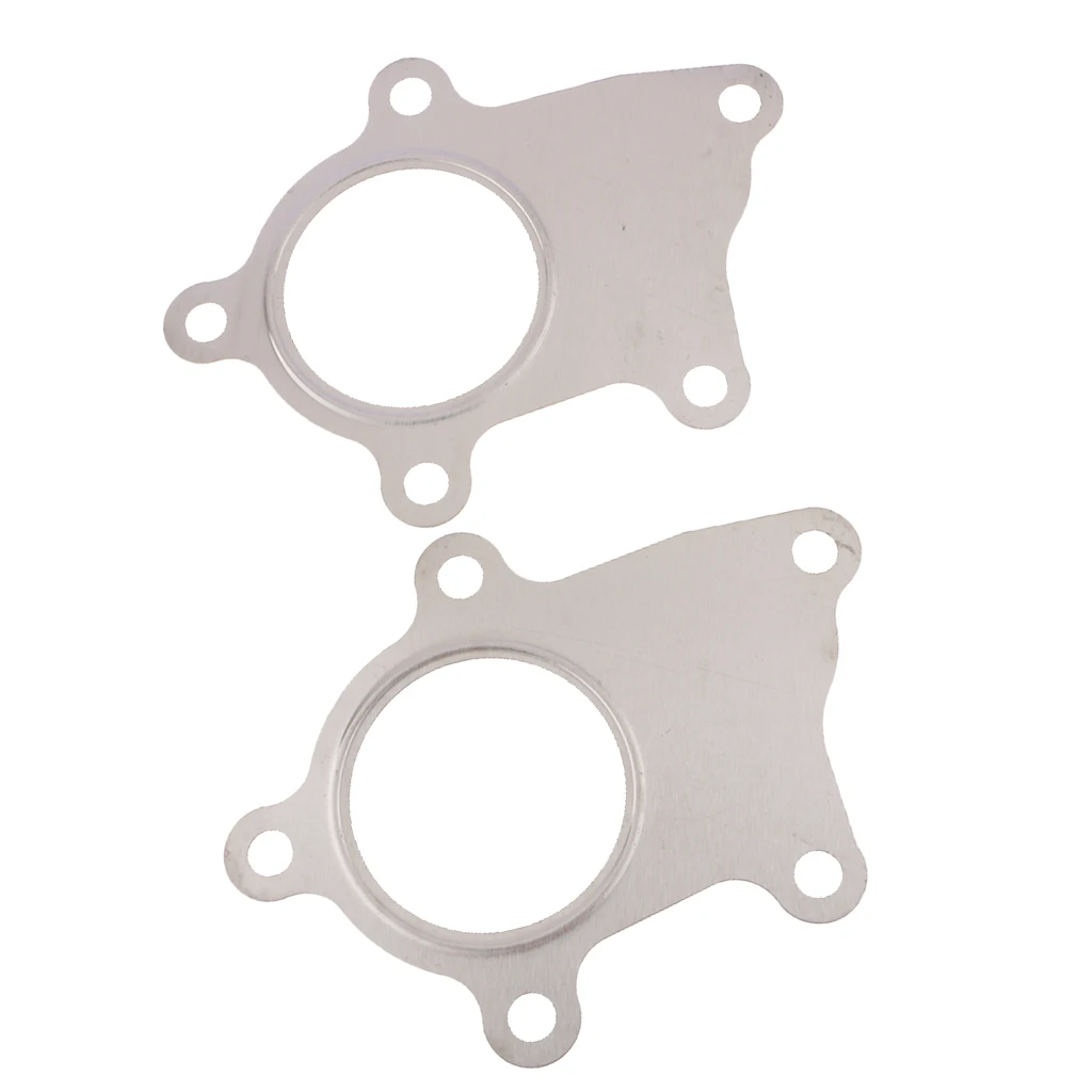 2Piece Turbocharger Downpipe Flange Gasket 2.25 Inch Diameter For T3 T4
