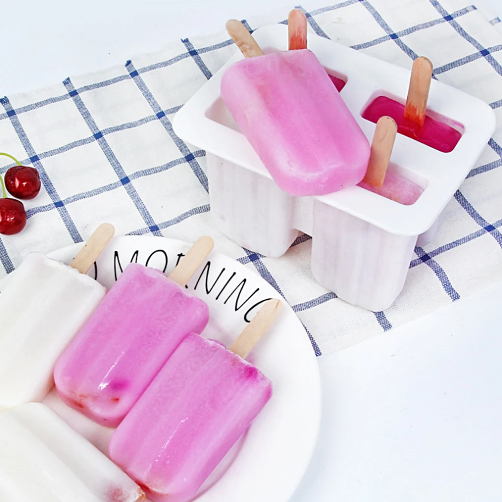 

Reusable Creative DIY Silicone Ice Cream Mold With Cover Tray Popsicle Cake Mold Lollipop Mold Frozen Mold Pot Kitchen Tools