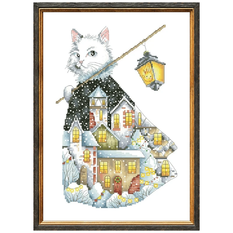 WOWDECOR Kit De Broderie Au Point De Croix Pour Adultes Loisirs