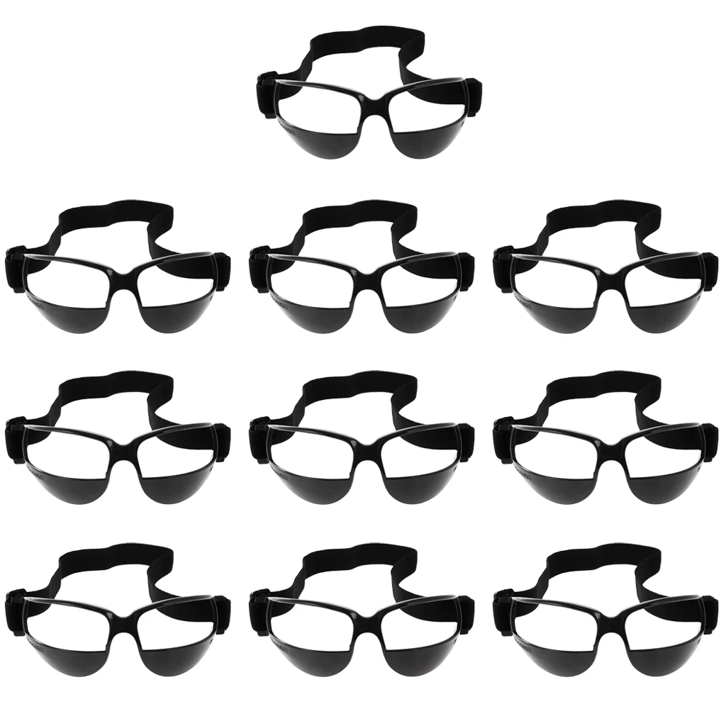 10-Pack Анти вниз баскетбольные очки, спортивные очки тренировочные принадлежности-черный