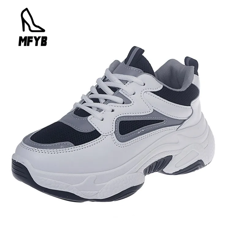 

MFYB Women's vulcanized shoes 2019 autumn new simple simple low-top shoes comfortable flat front lace-up sneakers