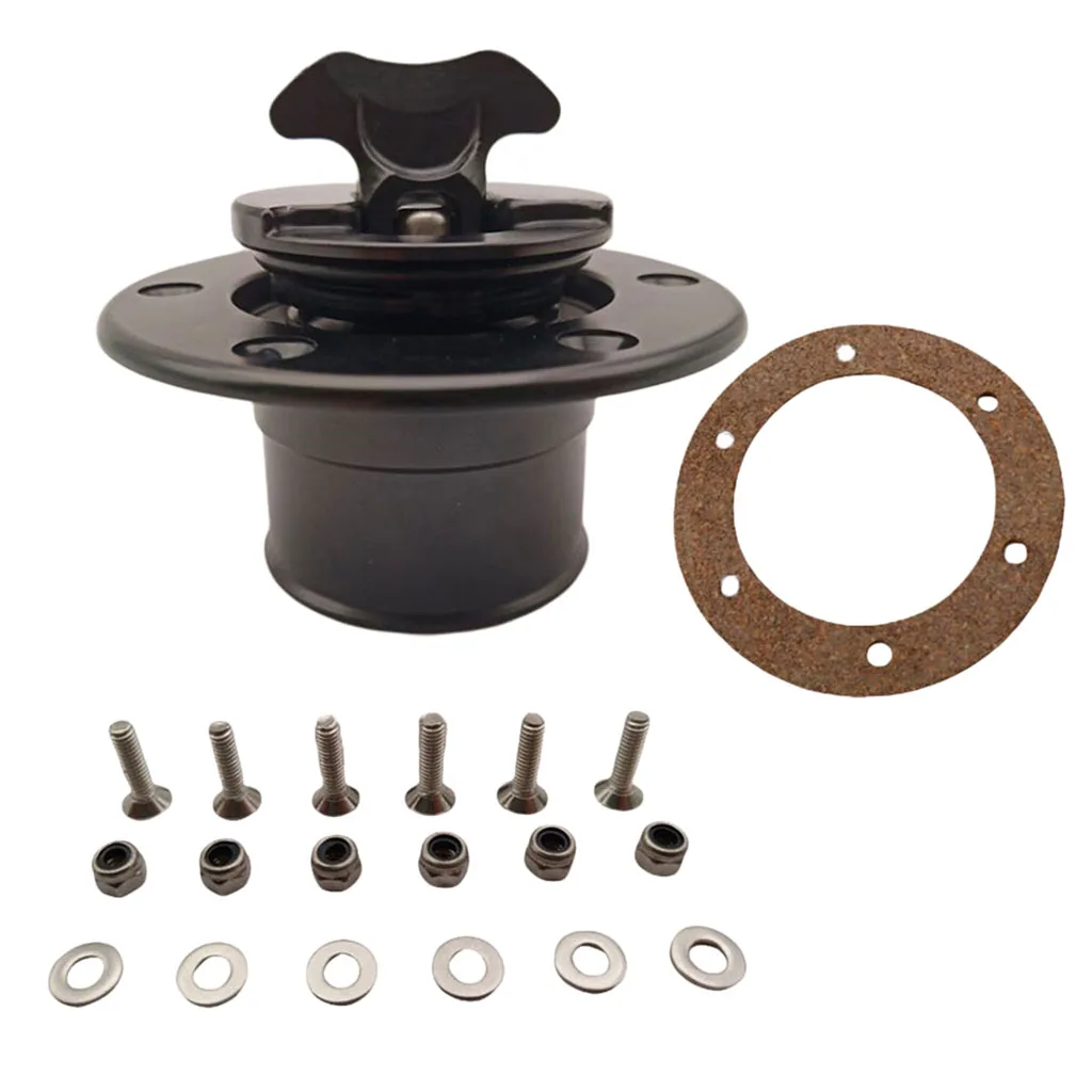 Aluminum Alloy Fuel Cell Fuel Surge Tank Cap Flush Mount 6 bolt ID 35.5mm