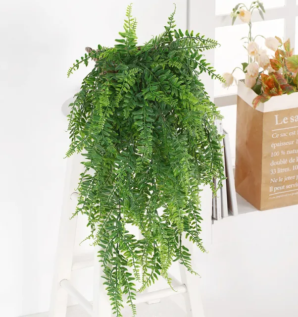 1Pcs 80Cm Green Vine Silk Artificial Hanging Leaf Garland Plants Leaves Diy For Home Wedding Party Bathroom Garden Decoration 4