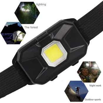 

Portable Mini Flashlight Headlight LED 3 Modes Headlamp Camping Torch Light Use AAA Hiking Night Fishing Flash Light Head Band