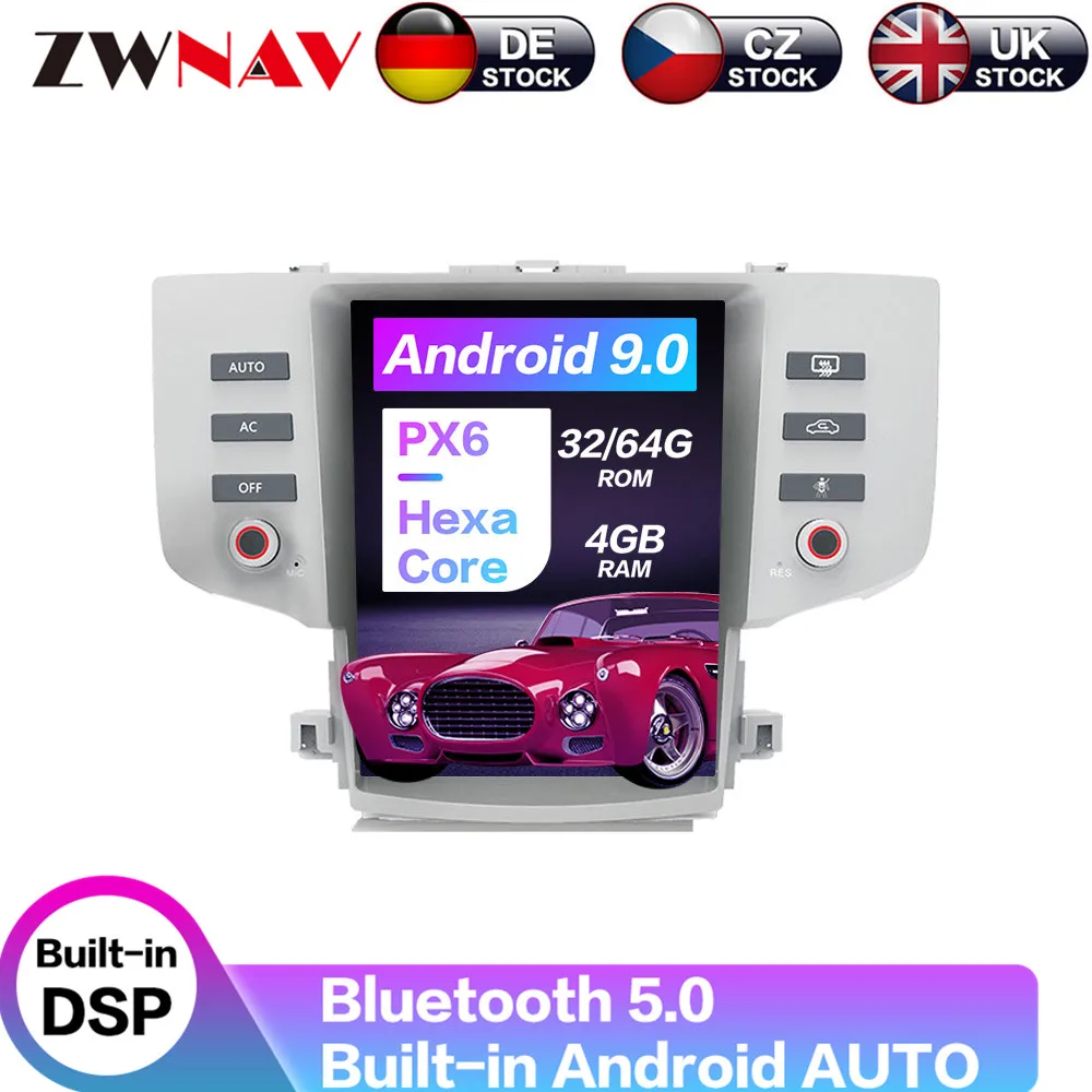 

Carplay DSP Android 9.0 PX6 Vertical Tesla Radio Screen Car Multimedia Player Stereo GPS Navigation For Toyota Reiz 2005-2009