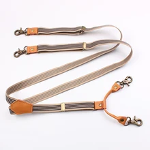 Подвеска для взрослых ремни Регулируемый эластичный пояс Y Форма Clip-on Для мужчин на подтяжках для девочек 4 Крючки зажима брюки с подтяжками для Для женщин на ремешке