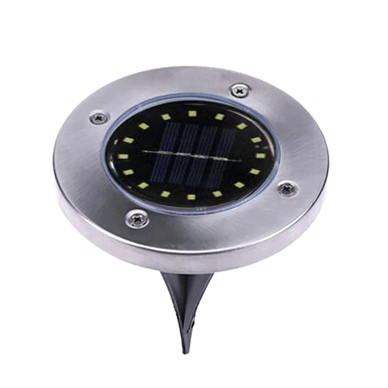 

Solar Power Buried Light Ground With 16Led 2V/100Ma Lamp Outdoor Path Garden Decking Underground Lamps - White Light