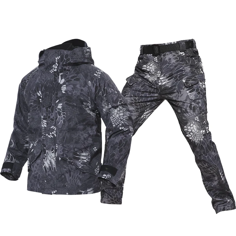 6Color Men Army Military Uniform Tactical Suit ACU Special Forces Combat Shirt Coat Pant Set Camouflage Militar Soldier Clothes