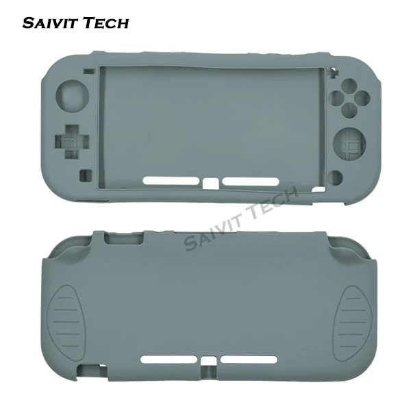 Gray Nintend Switch Lite TPU Soft Protective Case Nintendoswitch Silicone Cover Shell NS Accessories for Nintendo Switch Mini Console - Color: Gray
