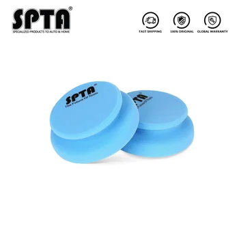 

SPTA 10Pcs Hand Waxing Sponge 100 x 120mm Rubbing Compound Applicator Car Beauty Waxing Pad Auto Paint Care Polishing Sponge Pad