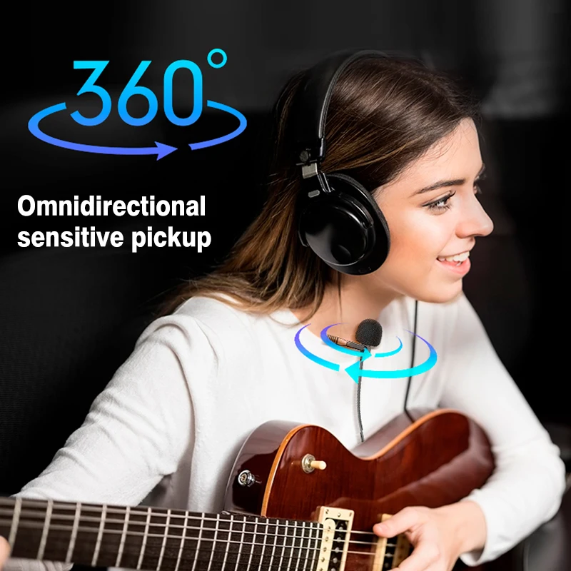 BOYA BY-M3D Dual Head Lapel Microphone