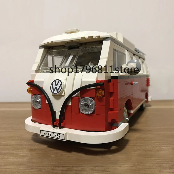 21001, 1354 шт, техническая серия, Volkswagen T1 Camper, модель, строительные блоки, кирпичи, Детский Рождественский подарок, игрушки, 10220