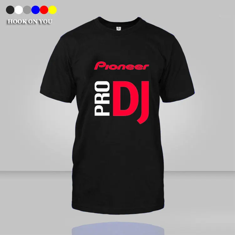 2018 DJ official style Pioneer T-shirt new spring fashion tshirt for Pioneer DJ PRO T Shirt Men Tees free shipping