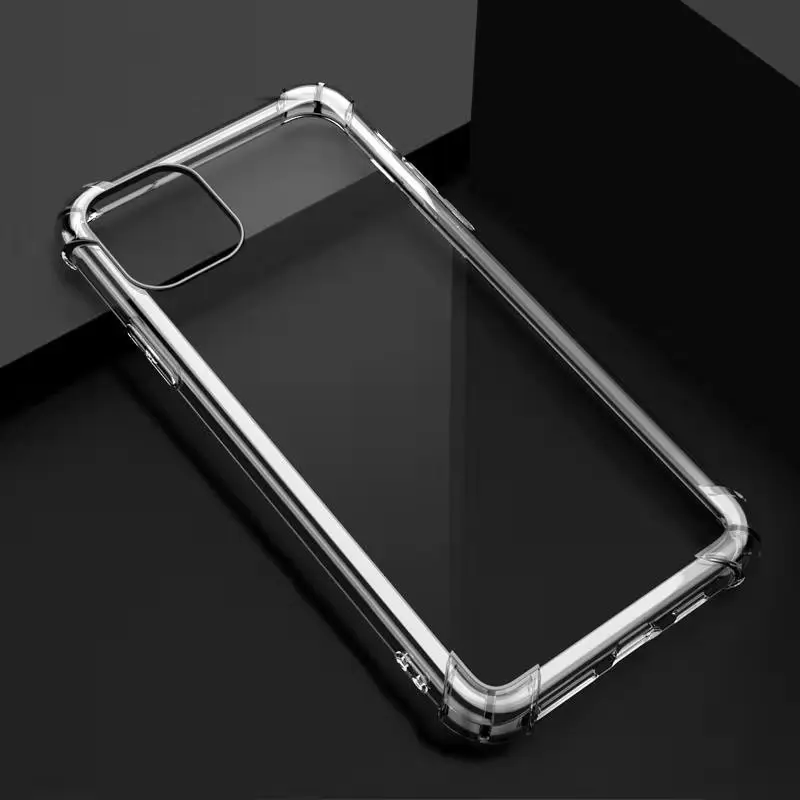 100Pcs Clear Soft TPU Phone Case For iPhone 12