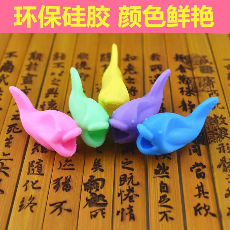 Huilong Small Fish Dolphin Pen Holder Baby Child Primary School Pencil Holder Pen Holder Holding Pen 4