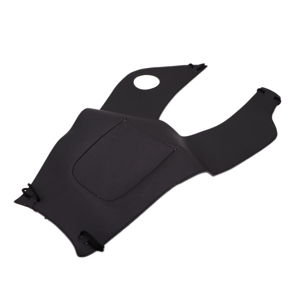 Motorcycle Tank Bag ZORBYZ Black Motorcycle Artificial Leather Right Tank Cap Panel Cover Bag for Yamaha XVS650 1999-2007