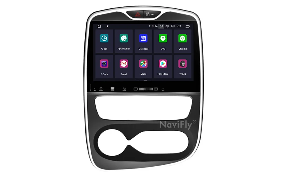 NaviFly 10," HD 4 ГБ Android 9 GPS для автомобиля, стерео для Renault Clio 2013 Авто Радио Аудио навигация без DVD