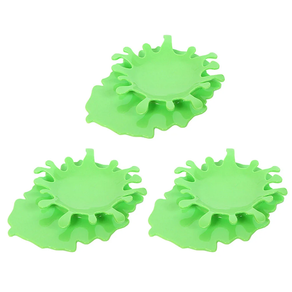 green 3pcs Пластиковый кетчуп форма ложка подставки держатели 4 цвета брызги крови стенд Органайзер DIN889 - Цвет: green 3pcs