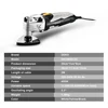 DEKO New 220V DKOM40LD2  Variable Speed Electric Multifunction Oscillating Tool Electric Trimmer Saw with Accessories ► Photo 3/6
