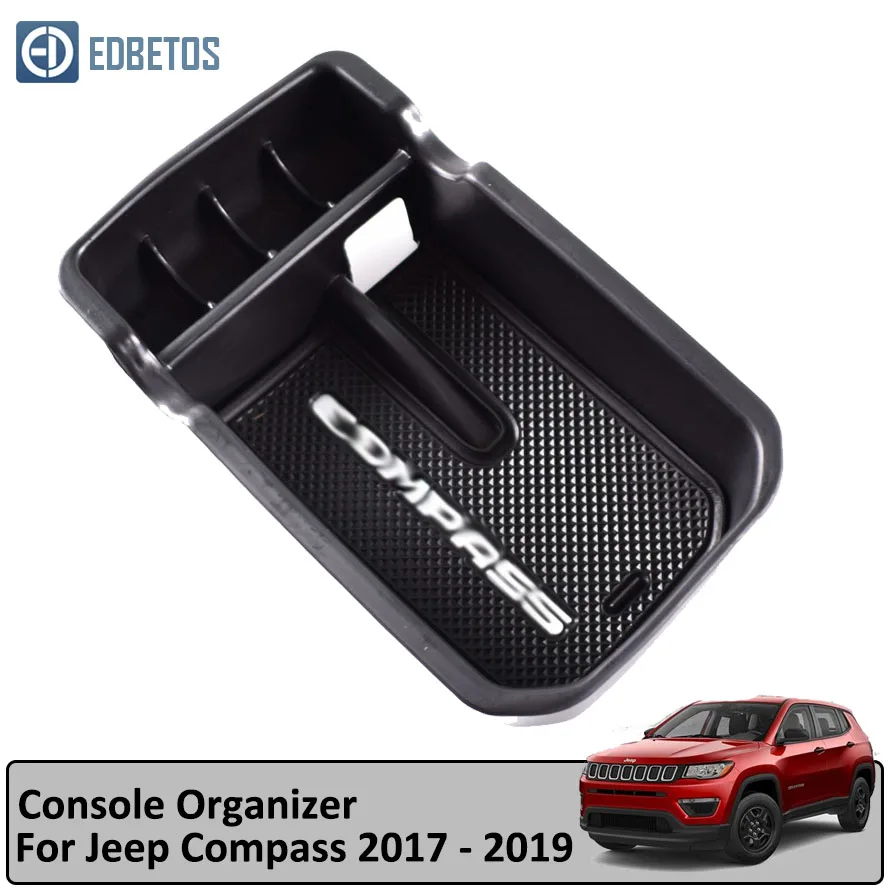 AB008 Подлокотник вторичный бардачок для Jeep Compass- центральная консоль Органайзер лоток-Компас укладка аксессуары для уборки - Название цвета: AB008
