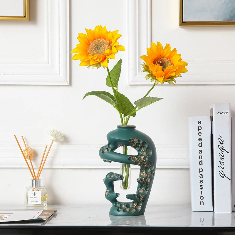 

Modern abstract art office home decoration tabletop test tube small vase