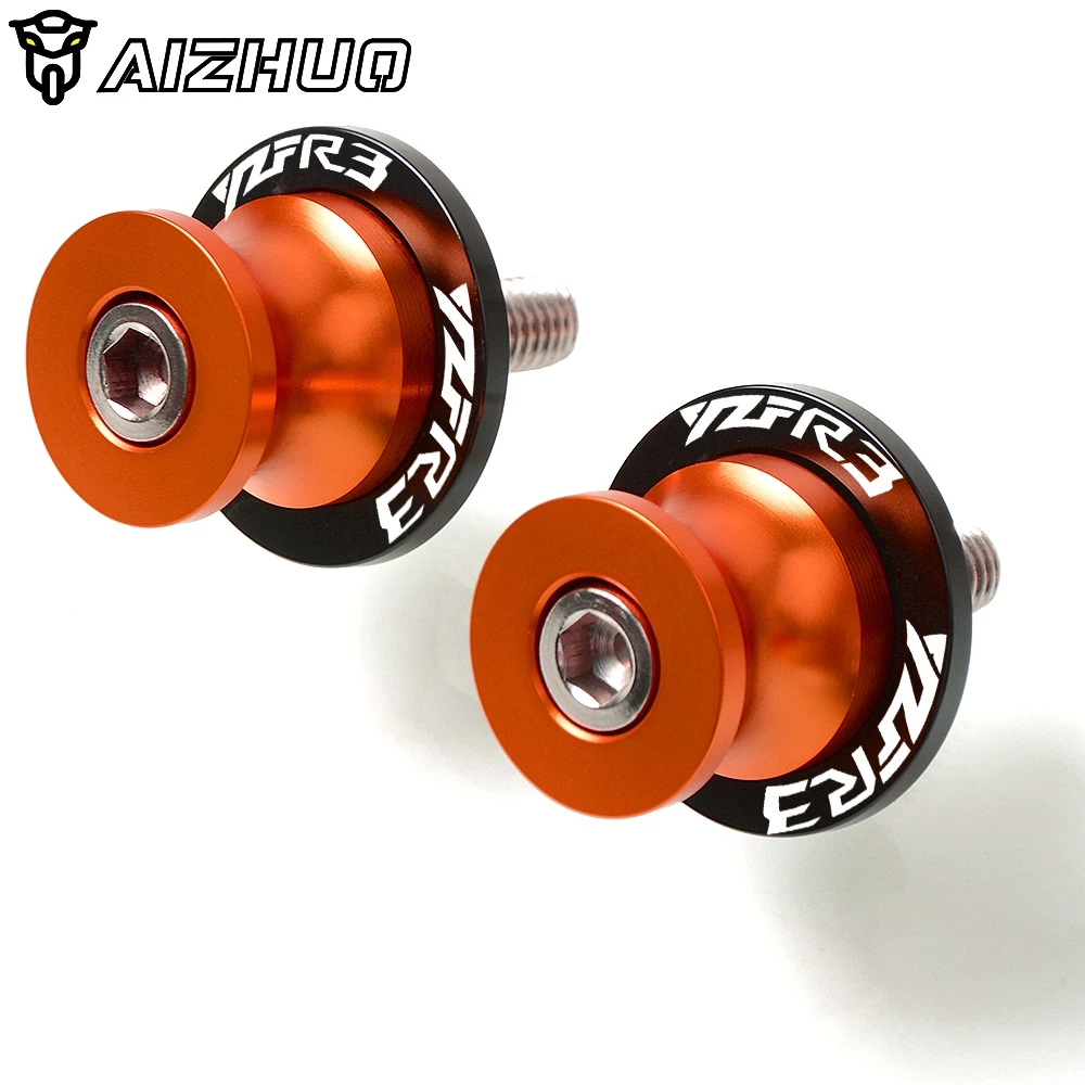 Motorcycle Accessories M6 Swingarm Sliders Spools Stand Screws For YAMAHA R3 YZF R3 YZF-R3 YZFR3 - Цвет: 6mm orange