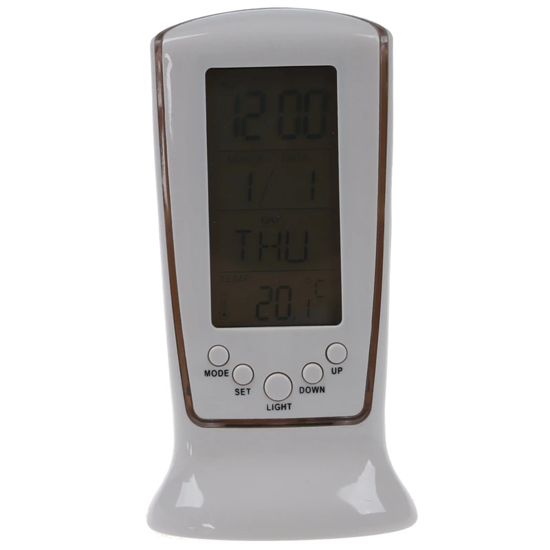 

LCD Digital Alarm Clock Calendar Thermometer Backlight