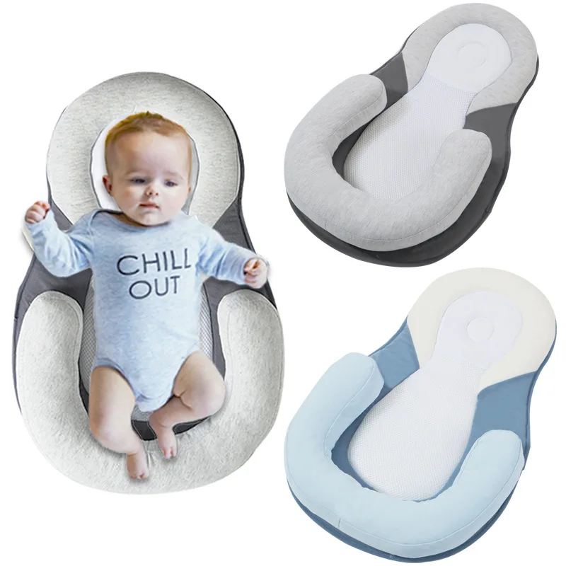 

CYSINCOS Baby Stereotype Pillow Infant Newborn Anti-rollover Mattress Pillow For 0-12 Months Sleeping Position Pad Cotton Pillow
