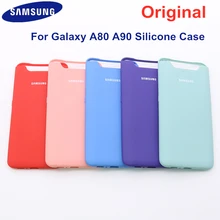 Силиконовый чехол для Samsung galaxy A80 A90 шелковистый мягкий