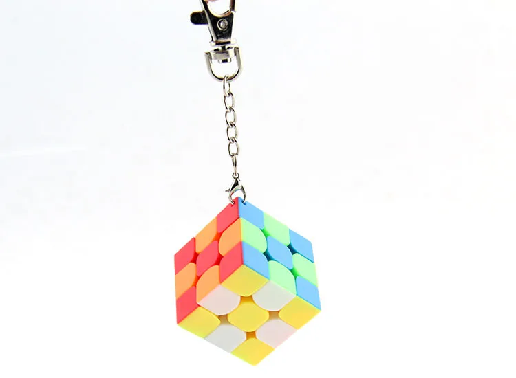 Demon Rubik's Cube класс 35 мм брелок трехслойный Кубик Рубика цвет мини волшебный квадратный Творческий развивающие портативные игрушечные