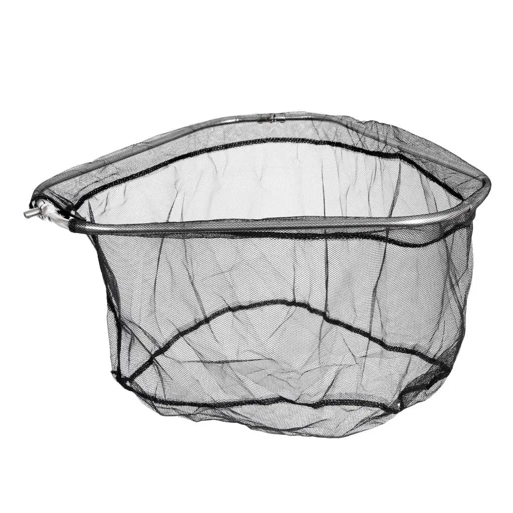 스테인레스 스틸 삼각형 프레임 대형 고밀도 낚시 브레일 랜딩 네트 헤드, 8mm 나사 낚시 도구