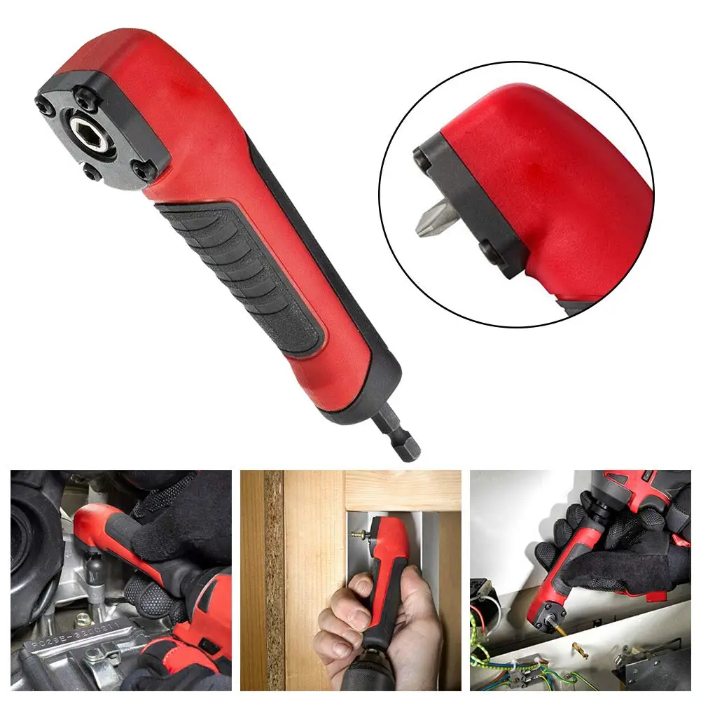 Upgrade 90 Degree Right Angle Extension Driver Drilling Shank Screwdriver 1/4