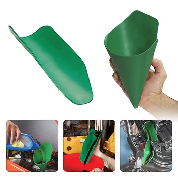

2020 New Flexible Draining Tool Foldable Car Oil Refueling Long Mouth Funnel Gasoline Oil Additive car maintenance kit Oil Pad