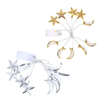 

10 LED String light warm white Gold Garland Home Christmas Wedding Party Decoration Powered by Battery USB