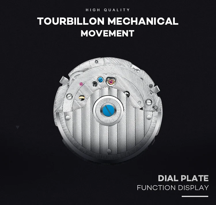 Tourbillon Мужские часы Move для мужчин t Mechanic автоматические мужские для мальчиков студентов год Дата Неделя наручные часы водонепроницаемые полые Reloj Hombre