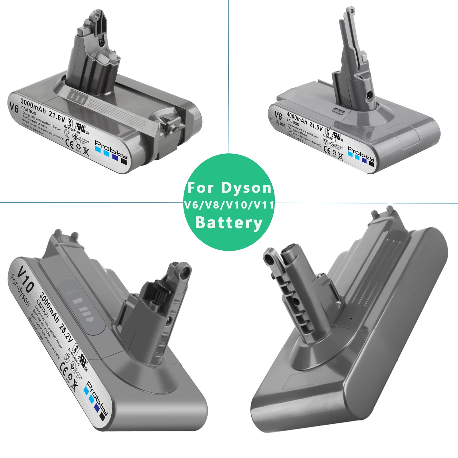 Batteria Litio 22.2V 3500mAh Per Dyson - Ricambio Compatibile DC34, DC35, DC44, DC45 - Foto 14