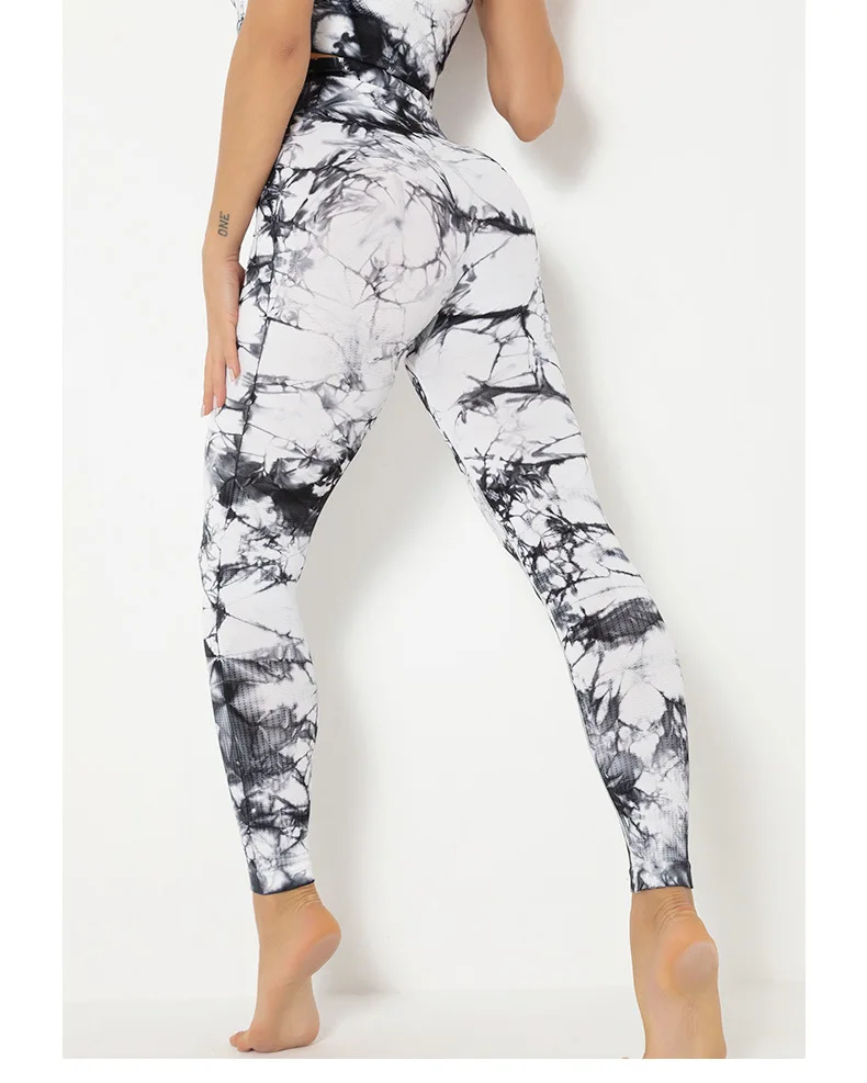leggings CHRLEISURE Sport Push Up Leggings High Waist Leggings Women Fitness Butt Lift Leggings Tie Dye Leggings Girl Leeging Sport Femme pink leggings