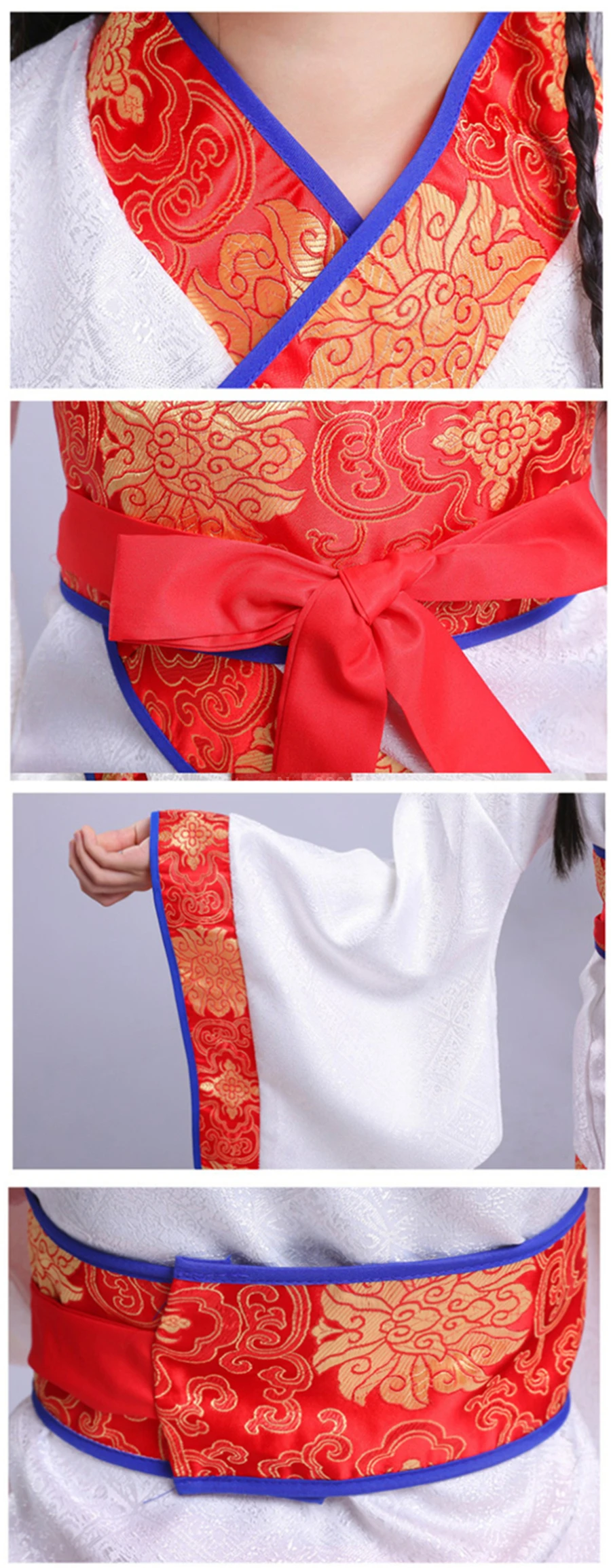 Китайский Hanfu платье Чонсам для девочек, китайское платье школьная Униформа детская традиционной культурой страны, новогодние костюмы для детей, Костюмы