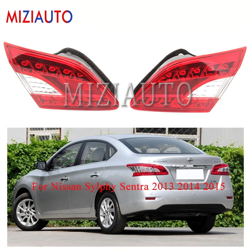 

For Nissan Sylphy Sentra 2013 2014 2015 Inner side Rear Tail Light turn signal taillights Bumper Light Warning Light Brake
