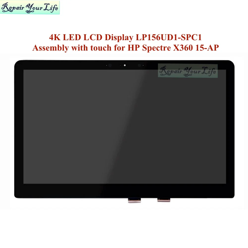 Сенсорный ЖК-экран UHD 15 6 дюйма в сборе для HP Spectre X360 15-AP 15-ap001nx 15-ap012dx 15-ap000na ap003ng ap006ng |