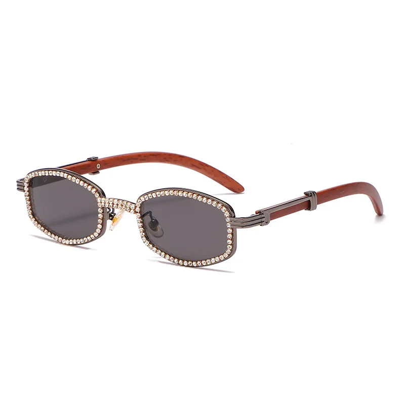 

Acetate optical glasses frame men's and women's new series 2022 retro diamond sunglasses, round frame, wooden temples, 706