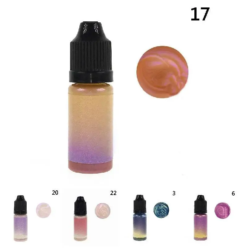 Горячая распродажа 24 Цвета Перламутровый пигментный порошок MICA Rainbow UV из эпоксидной смолы ремесло DIY ювелирных изделий HVR88