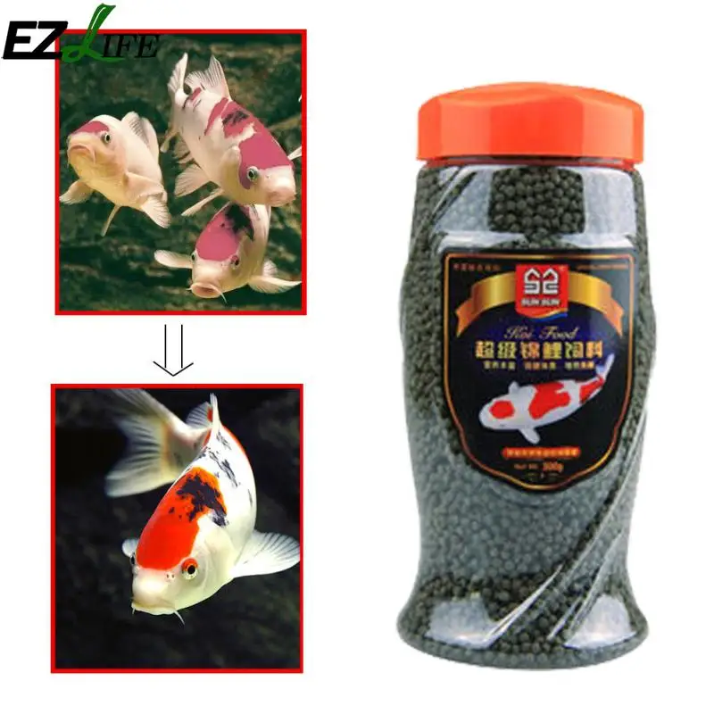 EZLIFE Koi корм Спирулина Рыбная еда Золотая рыбка Карп корм для рыб 500 г 300 г еда декоративная еда PXP2209#109 аквариумные рыбки G2P2