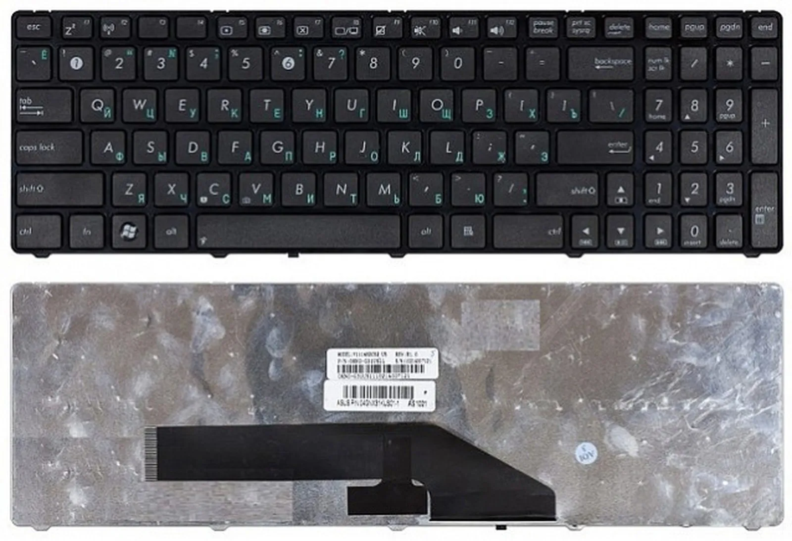 Клавиатура для ноутбука Asus K50 K60 K70 p/n: 04GNV91KRU00-1 04GNV91KRU00-2 04GNVK5KRU01-2 | Компьютеры и офис
