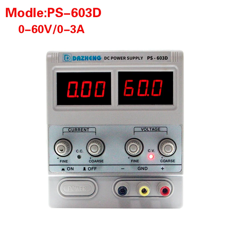 

High precision professional linear switching adjustable power supply 60V 3A laboratory power supply bench source digital