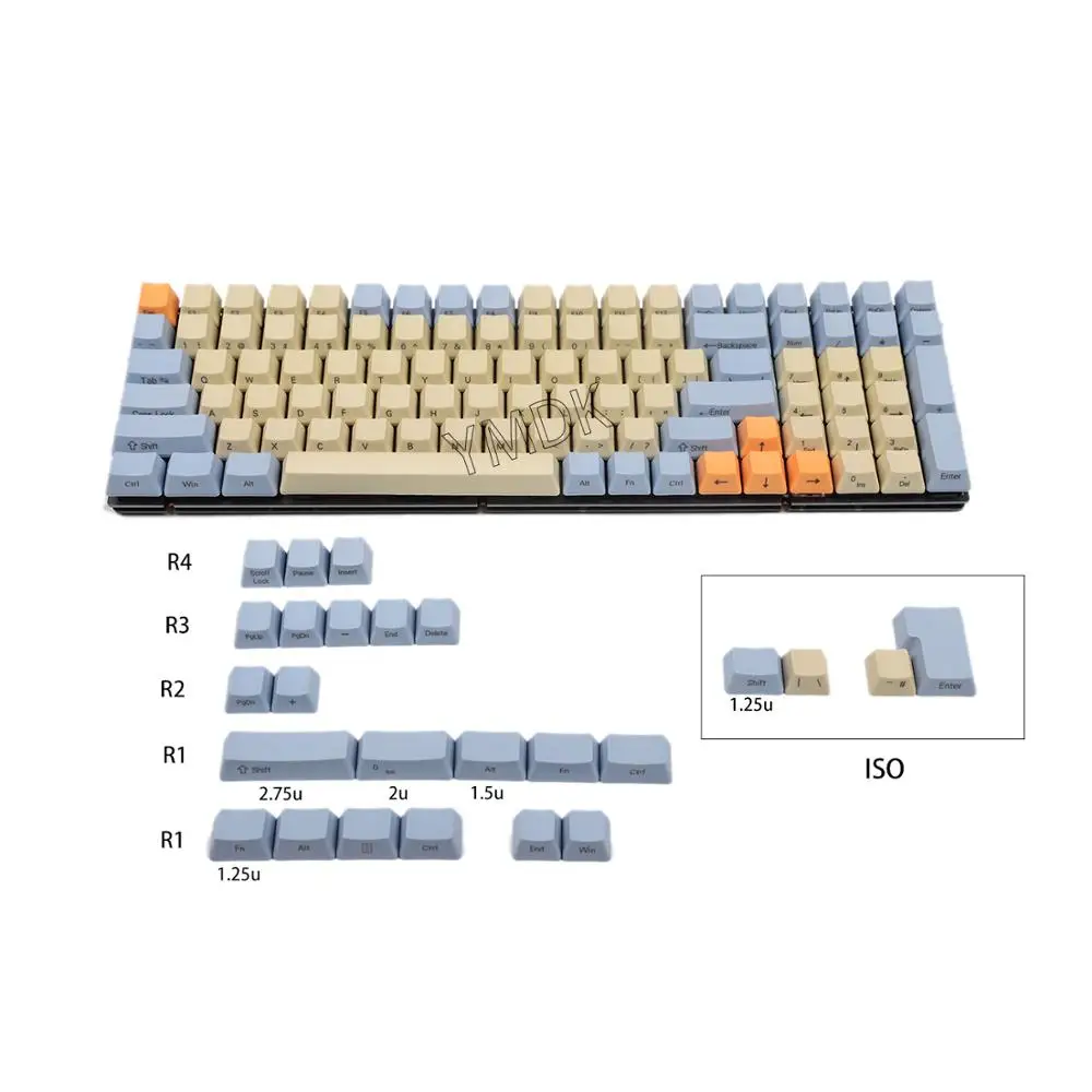 Set Keycap PBT Profilo OEM Laser Inciso Per Tastiere Meccaniche &ndash; Layout ISO Italiano, Per MX Switch