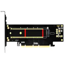 JEYI SK18 NVME riser card M.2 Плата расширения NVMe к PCI Express X4 X16 поддержка 2230-22110 характеристики